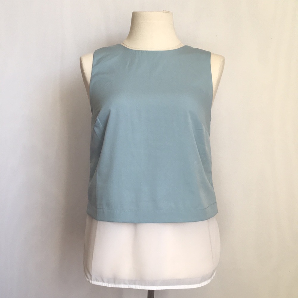 BANANA REPUBLIC ZIPPER BACK DRESS TANK TOP SIZE 0P